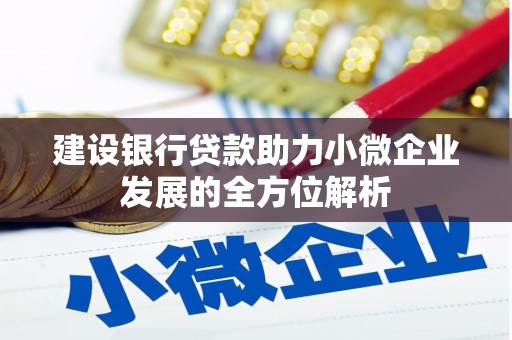 蒙山建设银行贷款助力小微企业发展的全方位解析