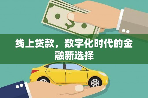 蒙山线上贷款，数字化时代的金融新选择